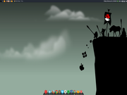 Cinnamon Fedora25 + cairo_dock